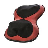 腰部背部颈椎按摩器肩颈多功能颈部肩部脖子全身家用按摩枕车载垫 红色 颈腰躺靠[车载家用款]