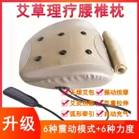 腰部按摩器理疗多功能家用腰间盘突出疼痛矫正神器牵引曲度腰椎仪 豪华款+3个药包[电动升降]
