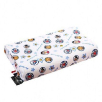 泰国天然乳胶枕颈椎按摩枕成人乳胶枕头儿童枕头芯护颈枕头枕芯 儿童曲线枕【叮当大雄】 1【只装】