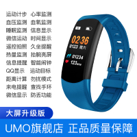 C2多功能大彩屏防水电子智能手环男女监测血压心率运动手表计步器 C5蓝色彩屏多功能升级版 官方旗舰店标配+现金惊喜红包