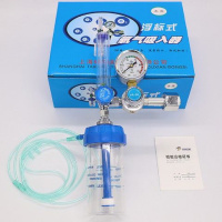 氧气吸入器湿化瓶医家用氧气表吸氧流量表浮标式减压阀压力表湿化 浮标式吸氧表