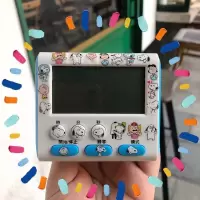 [新款史努比可静音]网红ins学生做题倒计时器学习闹钟定时可爱 蓝色[时钟/闹钟/计时/可静音] 送2节电池+2张贴纸