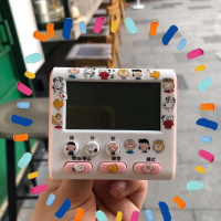 [新款史努比可静音]网红ins学生做题倒计时器学习闹钟定时 粉色[时钟/闹钟/计时/可静音] 送2节电池+史努比贴纸1张