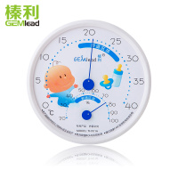 新款家用温度计室内干湿温度计高精度湿度计台式挂式大棚温湿度表 儿童房白
