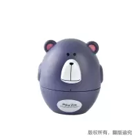 抖音同款定时器提醒厨房倒计时器家用时间管理钟表闹钟吸式机械式 卡通机械计时器-小熊紫色