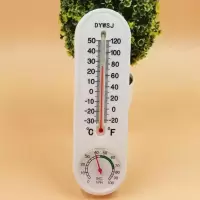 温度计家用室内婴儿房蔬菜大棚鸡舍大棚温度计湿度计 [发2件] 357白色款