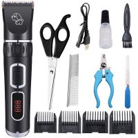 专业大型犬剃毛器宠物电推剪大功率电动剃毛机长毛兔养殖场专用 B8黑色指甲钳套餐
