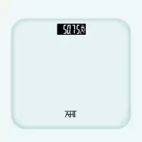 家用精准女学生成人体重秤高精度电子秤可爱健康人体称重计器 [象牙白]电池款