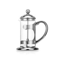 雅风耐热加厚玻璃泡茶壶法压壶咖啡壶不锈钢过滤家用花茶壶冲茶器 600ML(2-3人用)