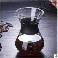耐热玻璃手冲咖啡壶分享壶套装家用防爆手冲滴漏式咖啡壶 400ml