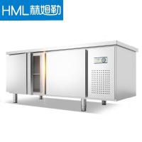 冷藏工作台商用冰柜保鲜作台冰箱冷冻双温奶茶店吧台全套设备 双温 1.2*0.8*0.8