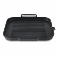 麦饭石电磁炉烤盘家用韩式不粘无烟卡式炉烤肉锅烧烤牛排铁板烧盘 黑色款单盘（电磁炉燃气通用）