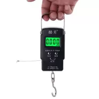 50kg手提秤电子秤家用卖菜电子称弹簧秤厨房秤便携式快递称重器 绿色背光（旗舰款带卡槽和卷尺）