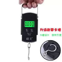 50kg手提秤电子秤家用卖菜电子称弹簧秤厨房秤便携式快递称重器 绿色背光中文（升级款带卡槽）
