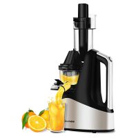 原汁机自动家用多功能大口径低速榨汁机果汁机辅食机 银色