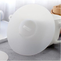 日本厨房保鲜盖杯盖硅胶大号密封防漏水杯盖子创意万能微波炉碗盖 透明一体大号盖14.5cm