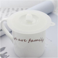 日本厨房保鲜盖杯盖硅胶大号密封防漏水杯盖子创意万能微波炉碗盖 透明一体小号盖10.5cm