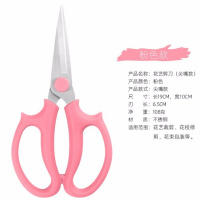 园艺花艺剪刀专业插花多功能宽头家用修花剪花店专用修花花艺剪子 504[魔幻粉色]强力花枝剪