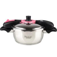 日本正品电磁炉燃气通用304不锈钢压力锅不粘锅超大高压锅超省时 3.7升压力锅[加备用皮圈]