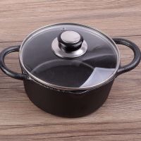 铸铁油炸锅日式省油保温无涂层节能天妇罗炸锅迷你平底煎锅家用小 17cm炸锅送滤油架玻璃盖麻绳