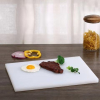 塑料菜板砧板占板粘板切菜擀面刀板辅食案板加厚剁骨方形家用大号 白 58*38*3