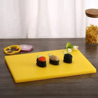 塑料菜板砧板占板粘板切菜擀面刀板辅食案板加厚剁骨方形家用大号 黄 53*32*2