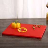 塑料菜板砧板占板粘板切菜擀面刀板辅食案板加厚剁骨方形家用大号 红 38*29*2