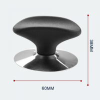 把手玻璃锅顶珠锅盖钮炒锅盖帽汤锅盖配件耐高温防火防烫锅盖把手 5mm铜芯树叶珠(不锈钢底座) 2个装