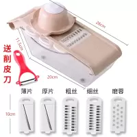 家用多功能切菜器土豆丝切丝器擦丝器土豆片切片刨丝神器厨房用品 小麦米 [简易版]3刀片