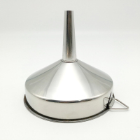 [送过滤片]不锈钢大小漏斗量酒器酒提子锥形金属油漏酒具套装 14cm漏斗(送过滤片)