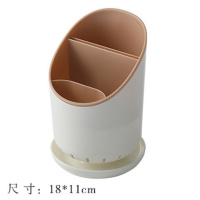 家用厨房筷子笼放筷子的架子筷子盒塑料沥水收纳筒墙壁挂式筷子筒 北欧粉精致款