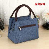 大号保温手拎包野餐包女式手提便当袋妈咪包饭盒袋小布包女包加厚