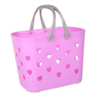 手提篮沐浴篮子收纳篮洗澡塑料洗漱篮储物框洗浴提篮小篮子置物篮 紫色