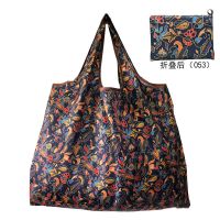 大容量可折叠便携超市环保袋购物袋轻防水买菜包手提袋单肩旅行包 H053 1个大号