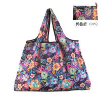 大容量可折叠便携超市环保袋购物袋轻防水买菜包手提袋单肩旅行包 H075 1个中号