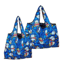 折叠便携妈咪买菜袋尼龙超市购物袋可承重力强收纳环保袋旅行袋 大黄鸭