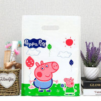 服装店袋子女童装衣服袋子购物袋塑料胶袋手提袋包装袋礼品袋批发 小猪佩奇 宽35高45(50个)买3送1