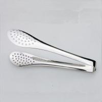 不锈钢食品夹食物方糖冰块夹烘焙夹面包烧烤牛排自助餐厅火锅夹子 长约23cm（货号：9#贝壳）