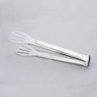不锈钢食品夹食物方糖冰块夹烘焙夹面包烧烤牛排自助餐厅火锅夹子 长约29cm(货号:12#三线)
