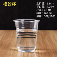 一次性杯子塑料杯加厚航空杯商用杯家用口杯餐饮杯200-1000只整箱