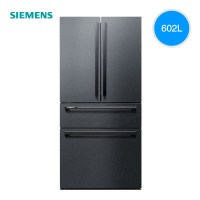 西门子(SIEMENS)KF98FA156C对开多门变频冰箱 602升零度保鲜双擎制冷 家居互联 曜钢黑