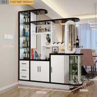 客厅酒柜简约现代屏风进厅隔断柜双面入户鞋柜间厅柜子玄关柜