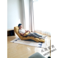 懒人沙发榻榻米可折叠床单人卧室阳台小休闲飘窗靠背躺椅网红款椅