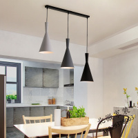北欧餐厅吊灯大气家用马卡龙LED灯具简约现代卧室书房吧台饭
