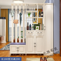 欧式玄关鞋柜简约现代厅柜进衣帽柜屏风隔断柜客厅装饰柜组合