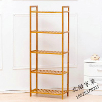实木楠竹厨房简约现代客厅家具竹质搁板/置物架层架储物柜卫生间浴室储物架收纳架子花架盆景架落地式电话架边几