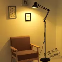 简约创意美式遥控落地灯客厅卧室床头书房学习立式台灯麻将钓鱼灯