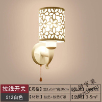壁灯带拉线开关卧室床头灯后现代简约双头客厅北欧背景墙led灯具灯节能灯荧光灯 客厅餐厅书房玻璃.