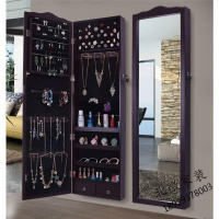 欧式穿衣镜首饰收纳柜壁挂镜家用试衣镜宿舍落地镜子衣帽间身镜