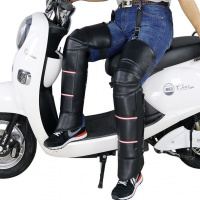 [优先发货]摩托车护膝防风防寒加厚冬季骑车电动车护膝保暖护腿男挡风被护具